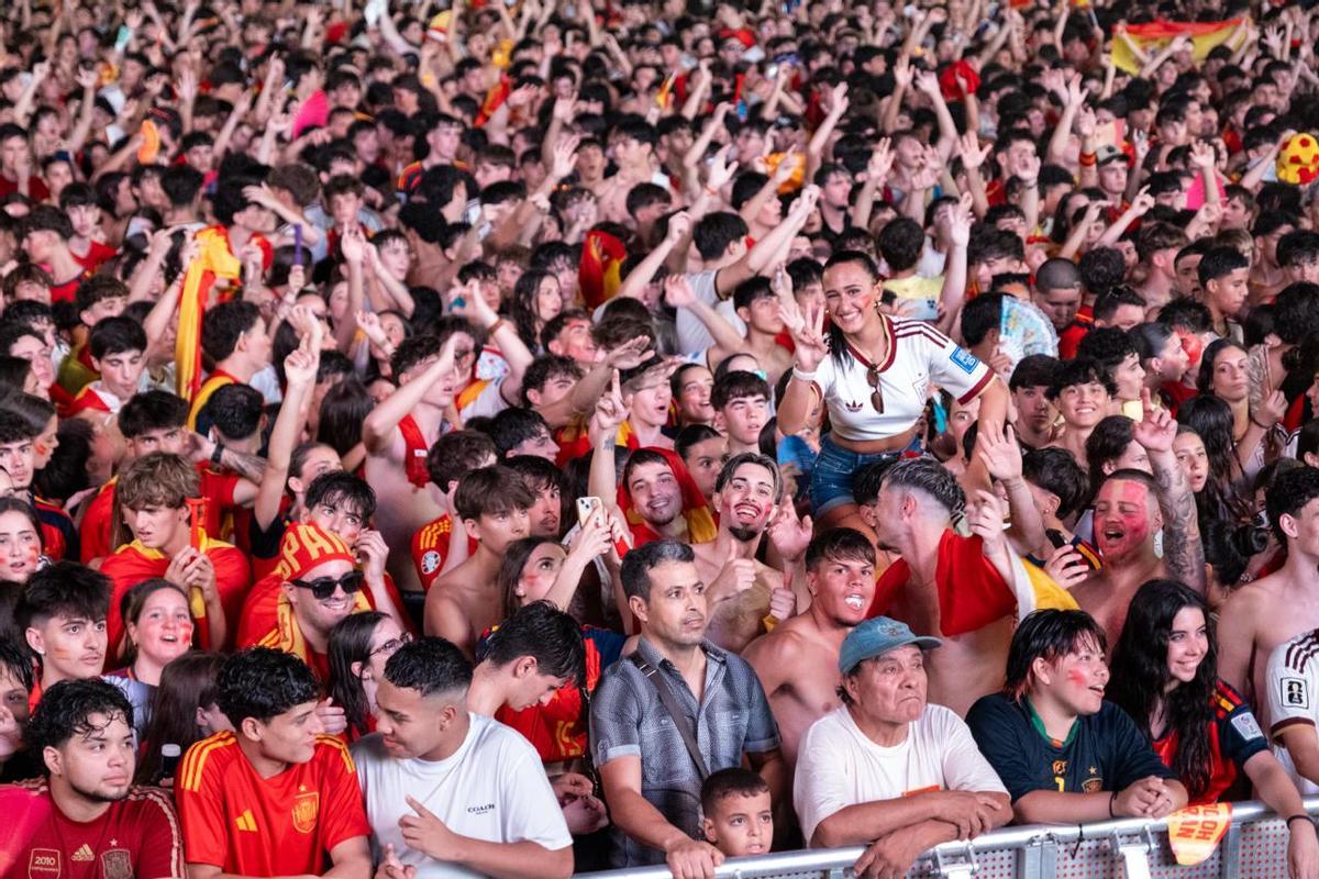 La final del Mundial en Mallorca: La 'fan zone' de España en Son Fusteret