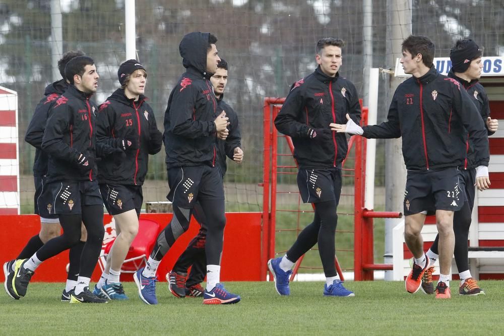 Entrenamiento del Sporting