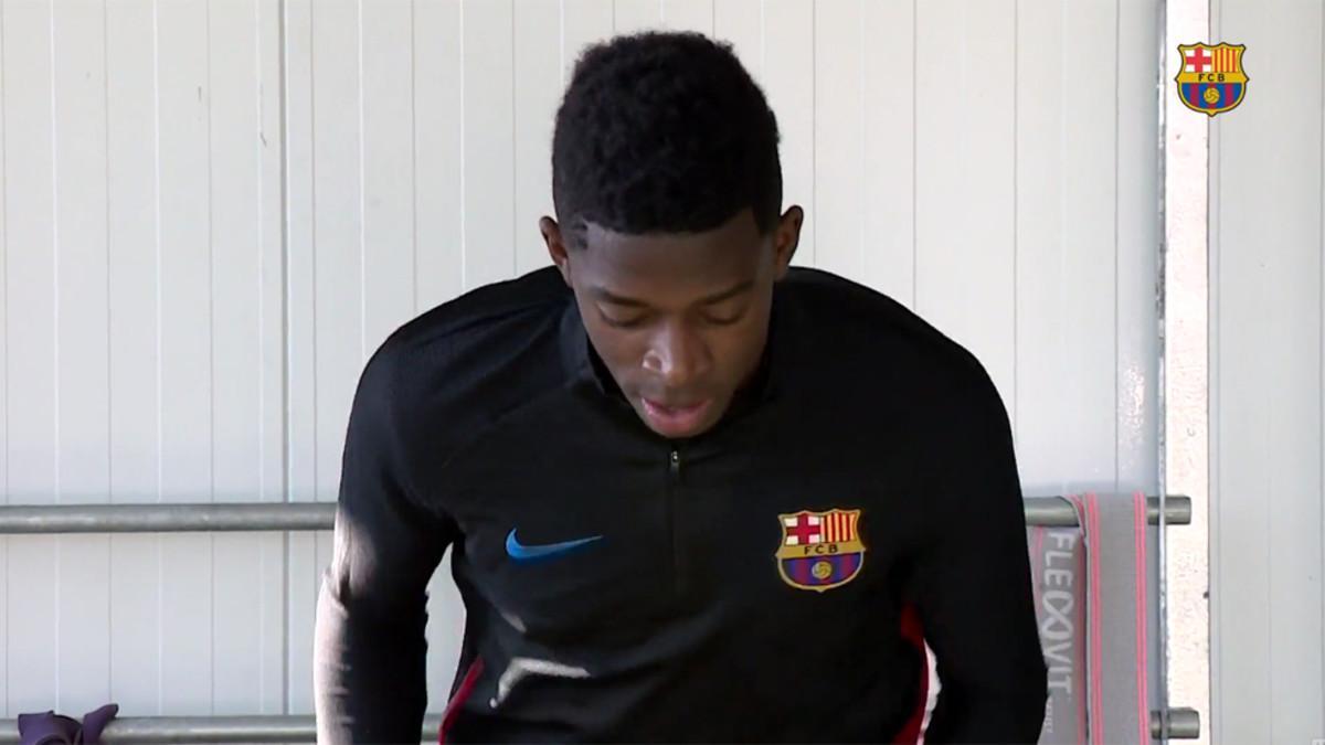 Así trabaja Ousmane Dembélé para recuperarse de su lesión