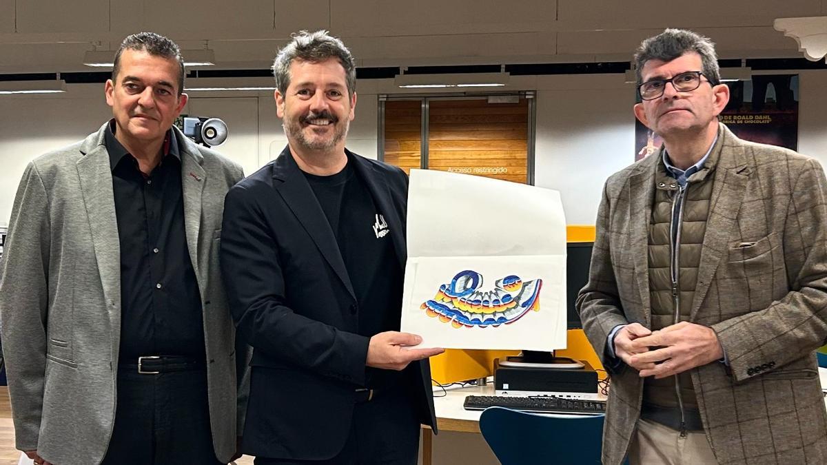 De Paco Serrano presenta las obras de Juan Carlos Argüello que pasan a formar parte de la colección de la Biblioteca regional