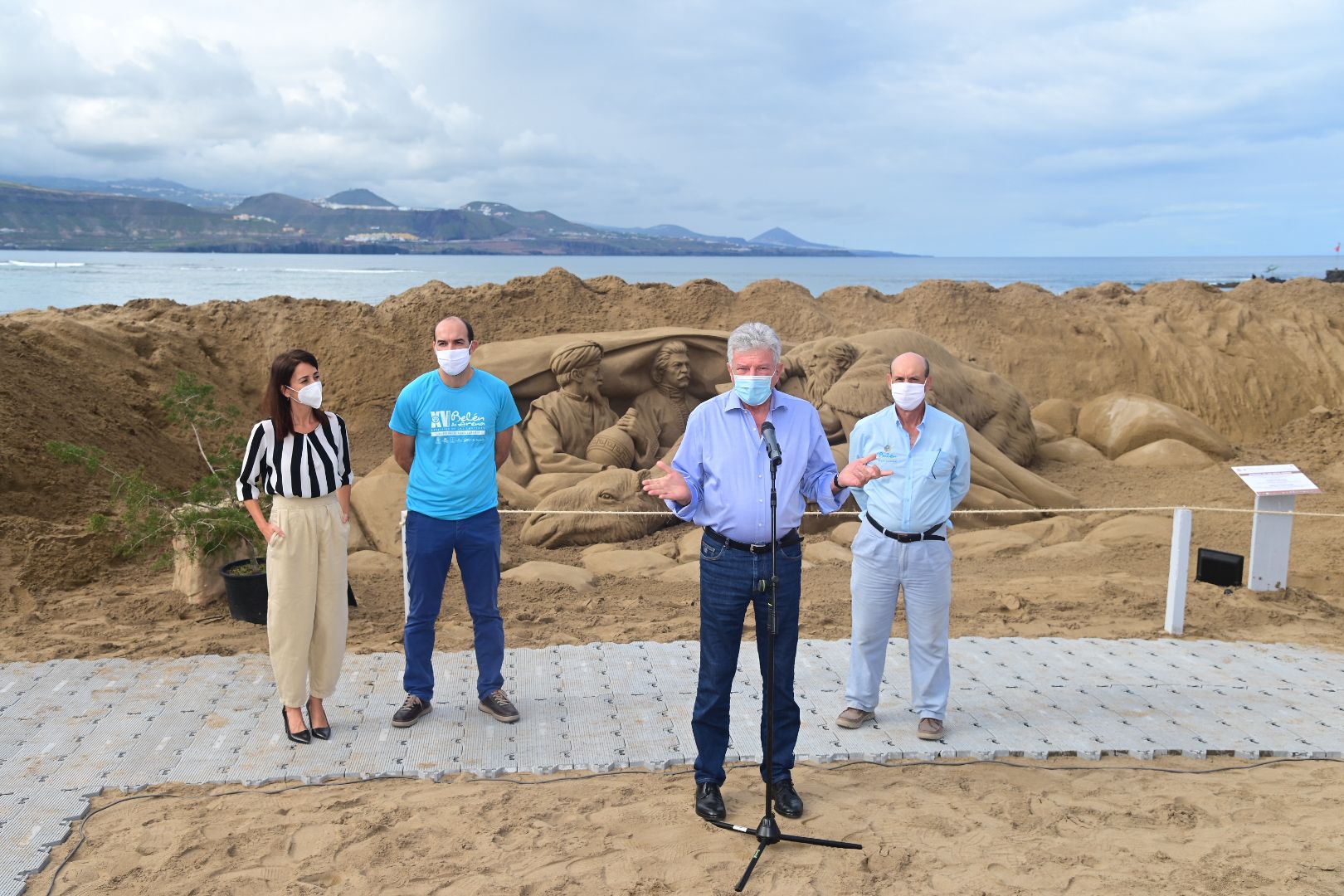 Así es el Belén de Arena de Las Palmas de Gran Canaria