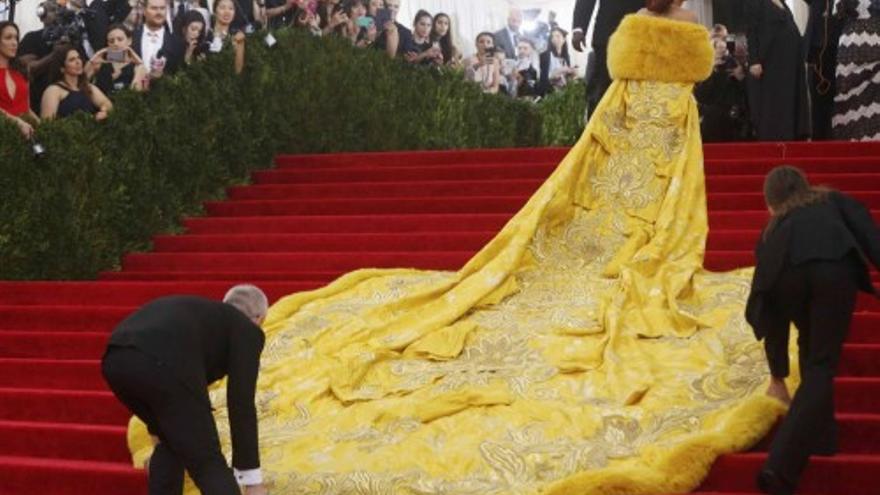 El vestido &#039;tortilla&#039; de Rihanna