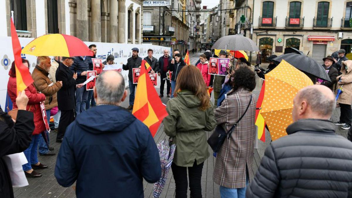 VOX reclama en Pontevedra unas elecciones anticipadas | GUSTAVO SANTOS