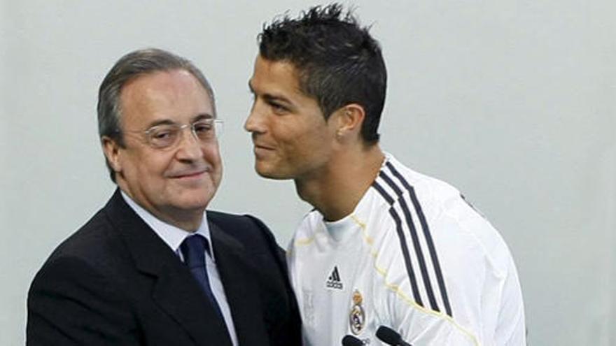 Florentino, junto a Cristiano