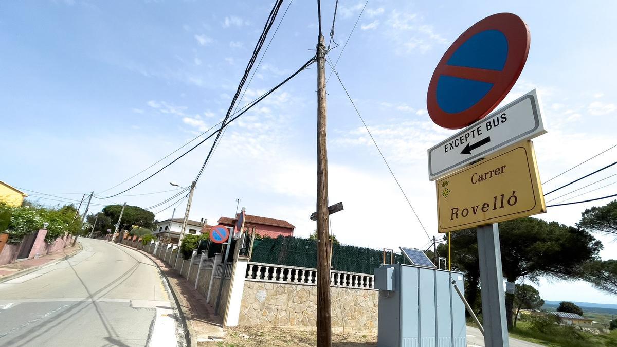 El carrer de la urbanització Residencial Park de Maçanet on hi ha hagut l&#039;operatiu policial