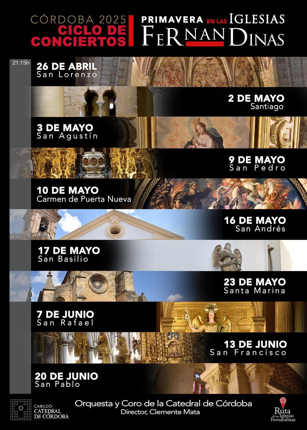 Cartel de conciertos.