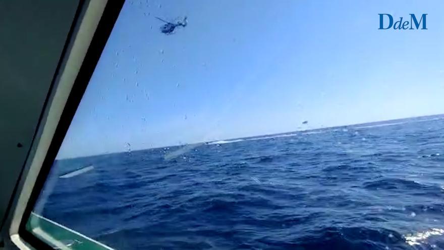 VÍDEO | Así ha sido la espectacular persecución por mar y aire de la narcolancha en Santanyí