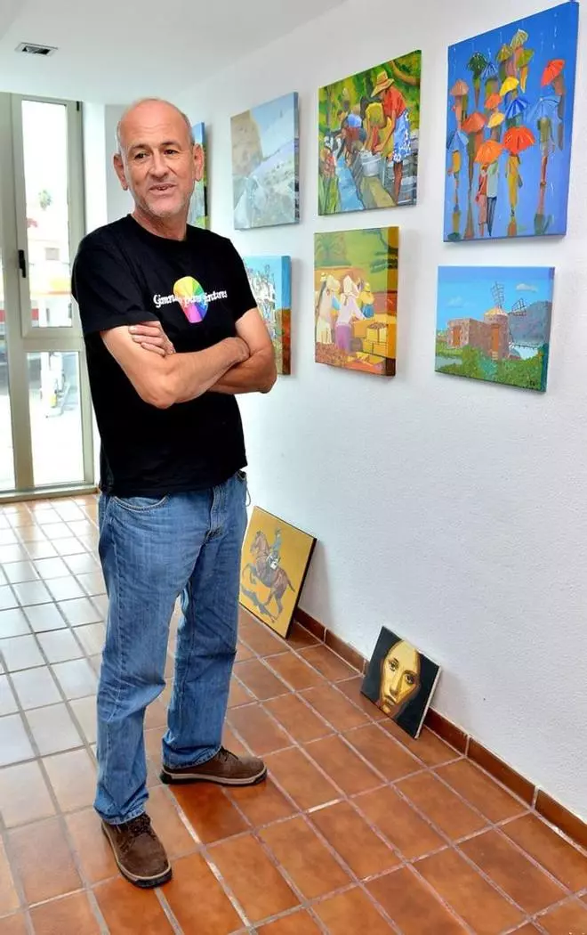 Exposicion de la escuela de pintura de Pedro Benitez