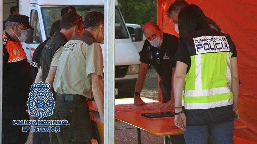 Operativo para buscar a un hombre desaparecido en Málaga.