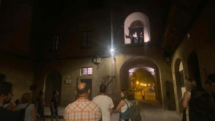 Primera visita teatralitzada nocturna a Solsona de l’estiu del 2022