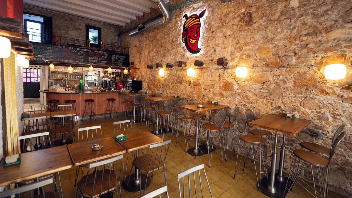 El comedor de la taberna Bitxo.
