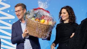 La alusión al ya mítico me gusta la fruta ha sido protagonista en la cena de Navidad con los afiliados del PP en Madrid