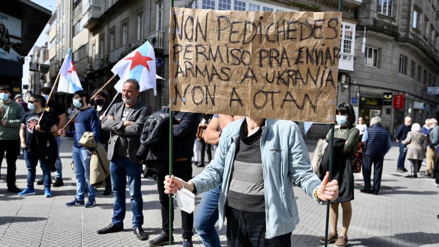 Concentración de Galiza pola Paz por el fin de la guerra en Ucrania