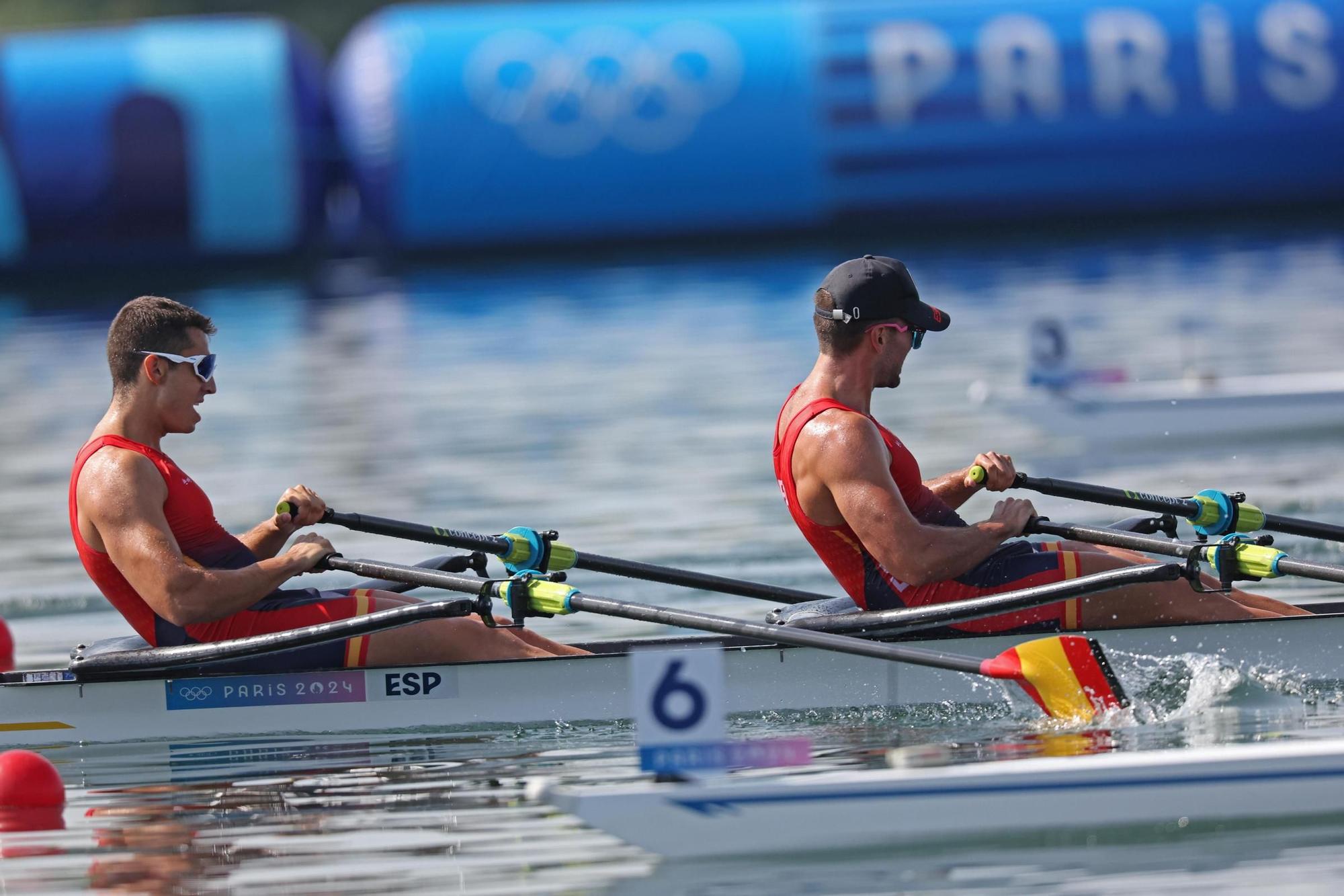 La semifinal olímpica de doble scull con Rodrigo Conde y Aleix García