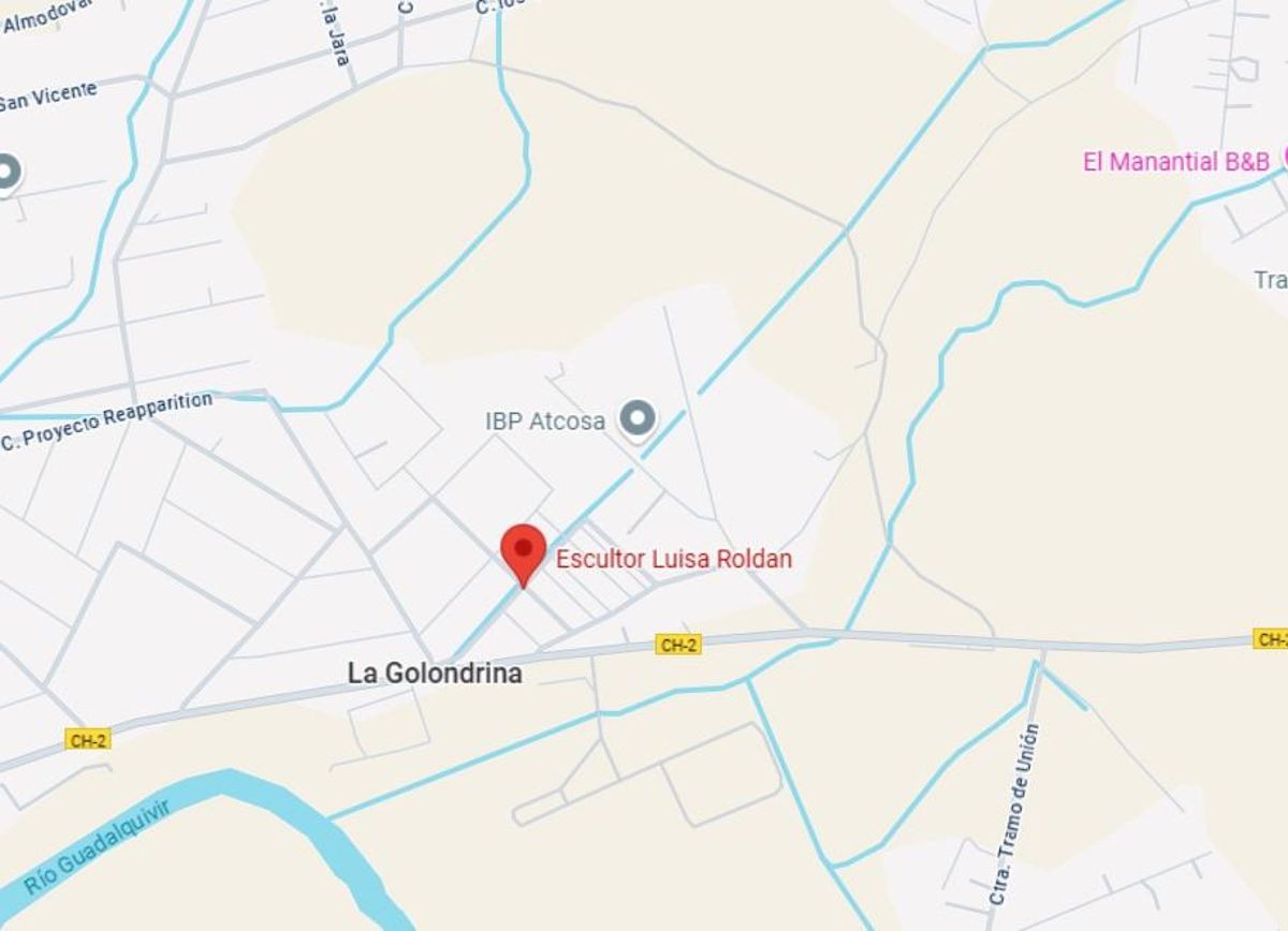 Calle y barriada donde se ha producido el accidente.