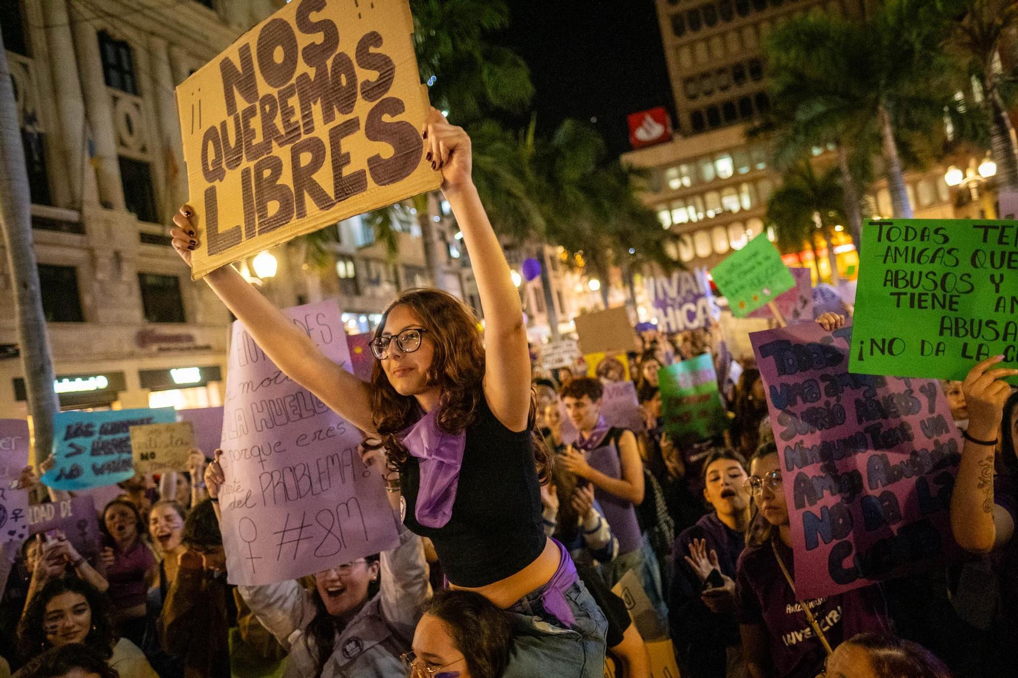 Manifestación del 8M en Santa Cruz