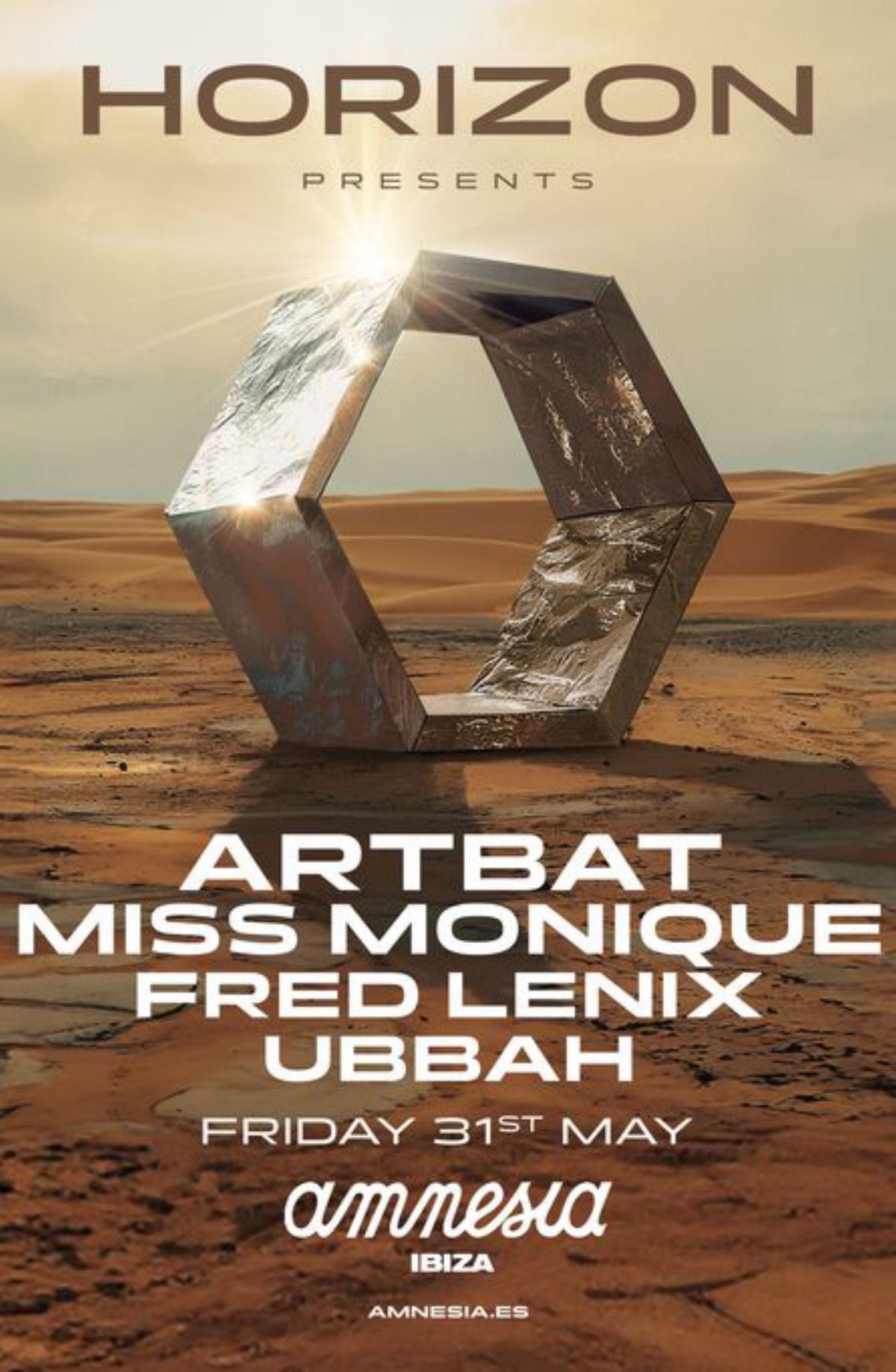 Cartel promocional de Horizon. | FOTOS: AMNESIA IBIZA