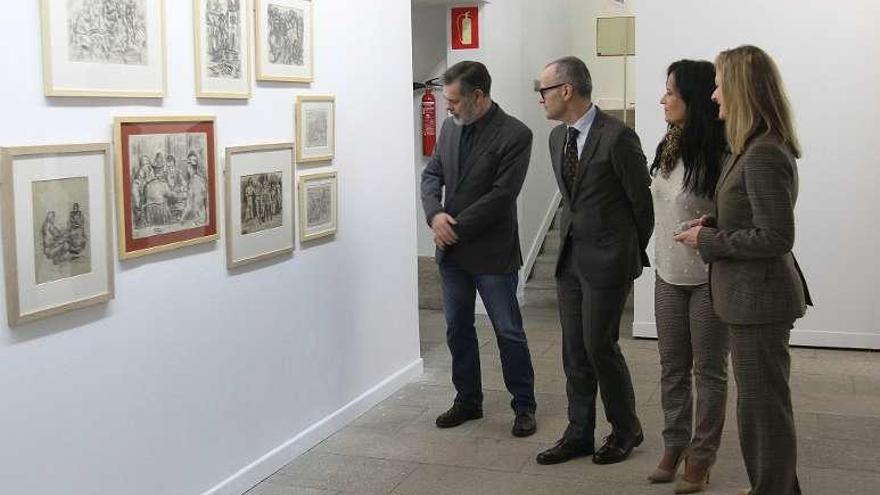 Inauguración de la muestra de Laxeiro. // I. Osorio