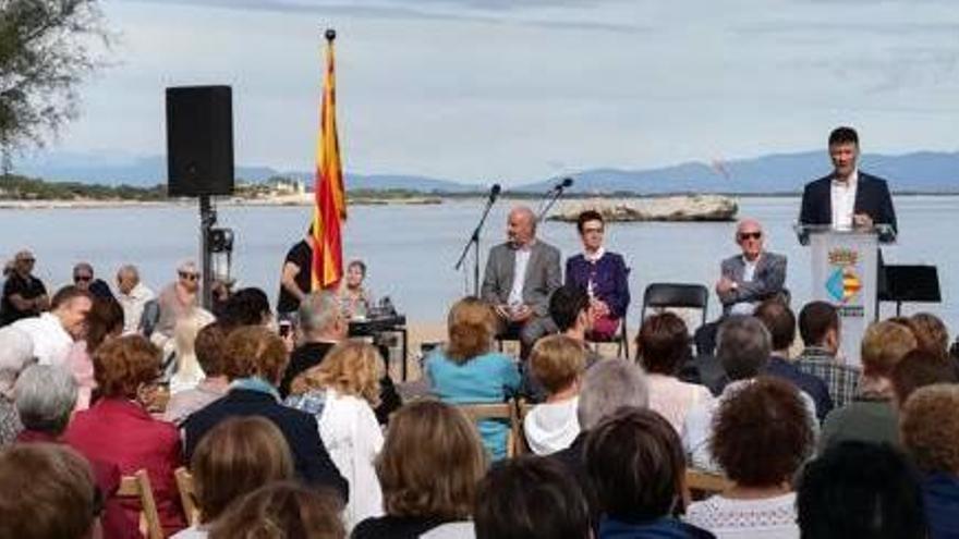 Un moment de l&#039;acte d&#039;ahir amb el pregó d&#039;Anton Parera.