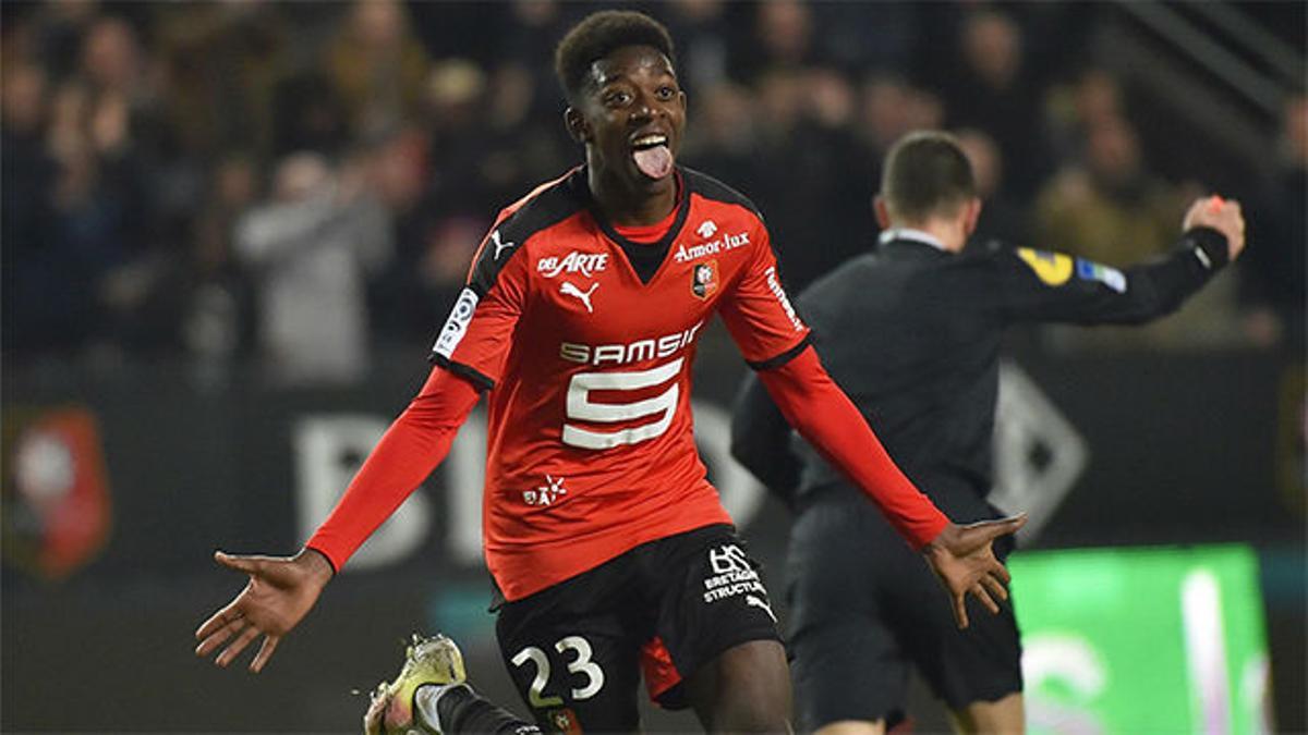 Así jugaba Ousmane Dembélé en el Rennes