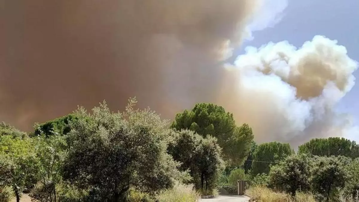 Vecinos de Pelayos de la Presa vieron cómo el fuego se acercaba a sus casas por las cámaras de seguridad
