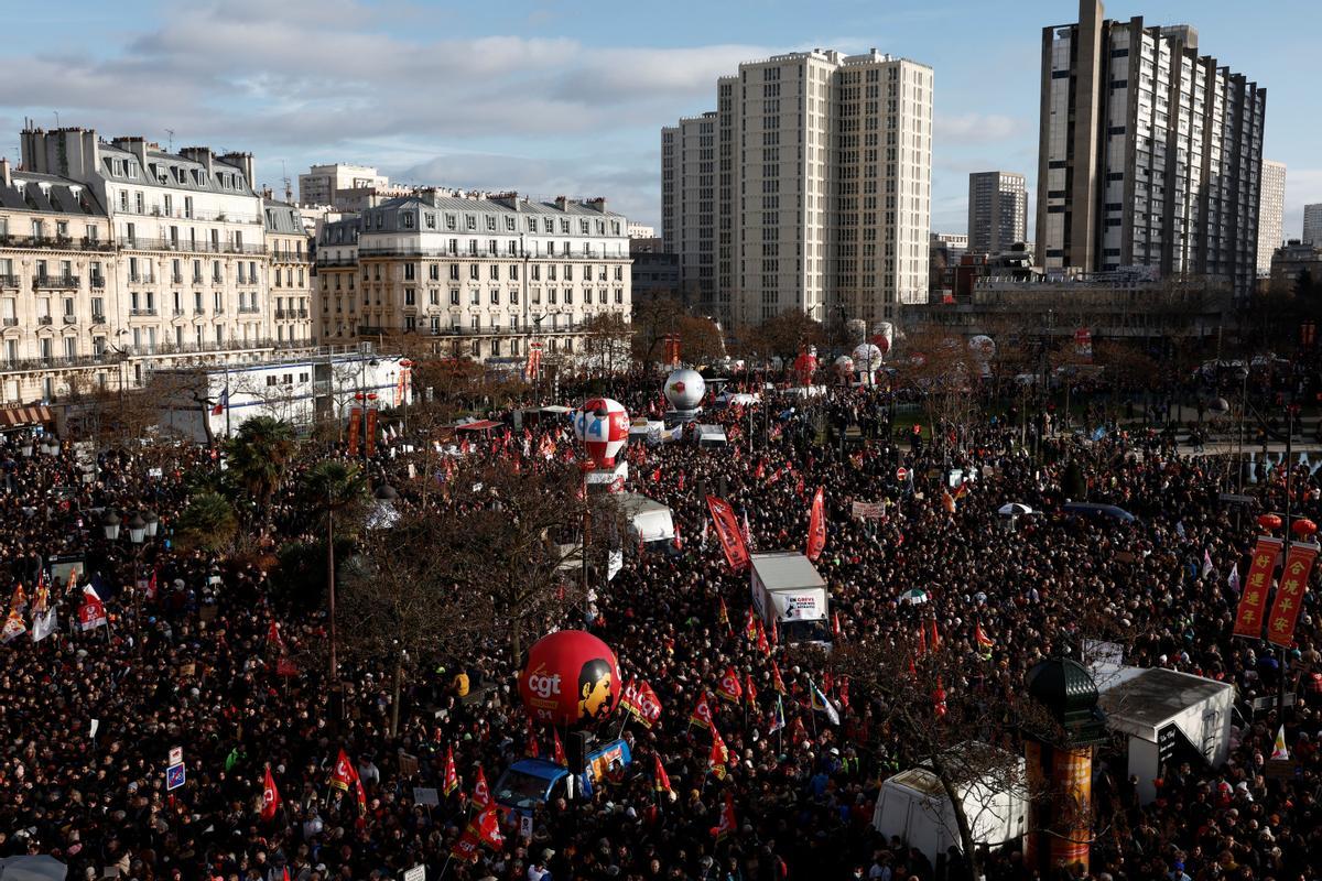 Segundo día de huelgas y manifestaciones en Francia