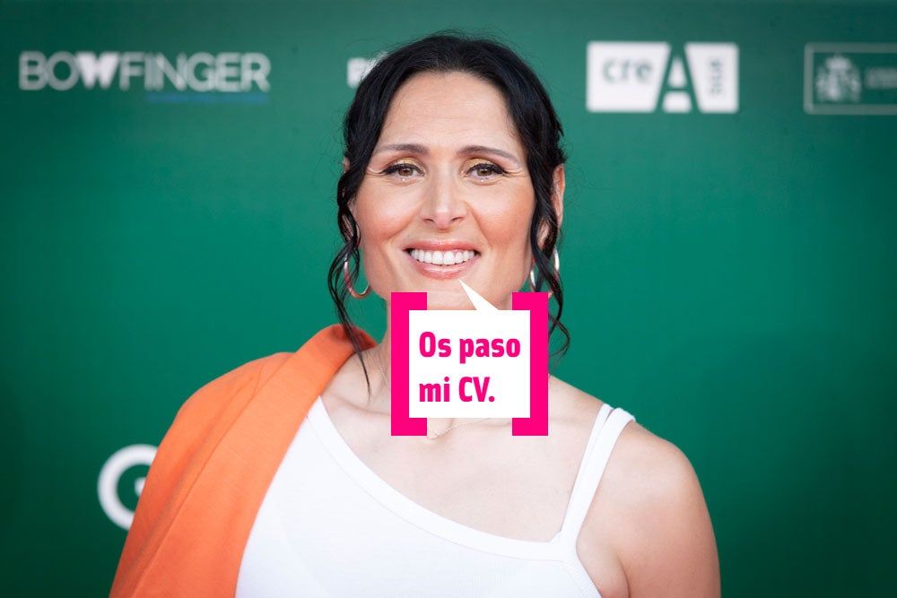 Rosa López en un photocall