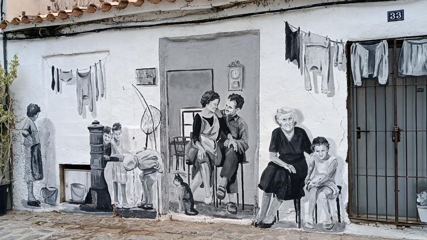 VÍDEO | Así es el mural de Es Jonquet para rendir homenaje a la antigua vida de barrio