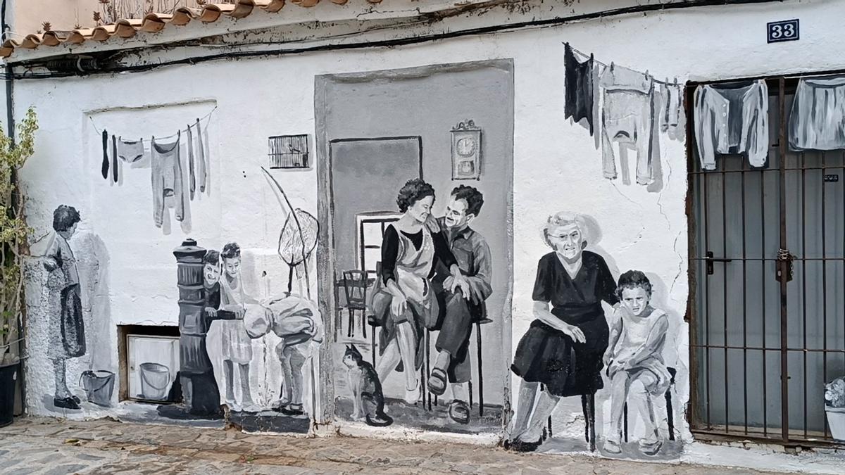 VÍDEO | Así es el mural que han realizado en Santa Catalina para rendir homenaje a "lo que era la vida del barrio"