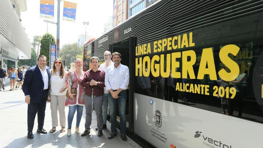 Vectalia ofrece una línea de autobús accesible y gratuita para visitar este fin de semana las Hogueras en Alicante