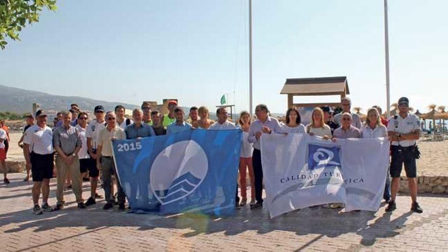 Imagen del acto de recepción de banderas azules celebrado en el municipio de Calvià durante el pasado año.