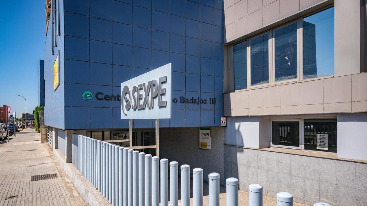 Oficina del Sexpe en La Paz, en Badajoz.