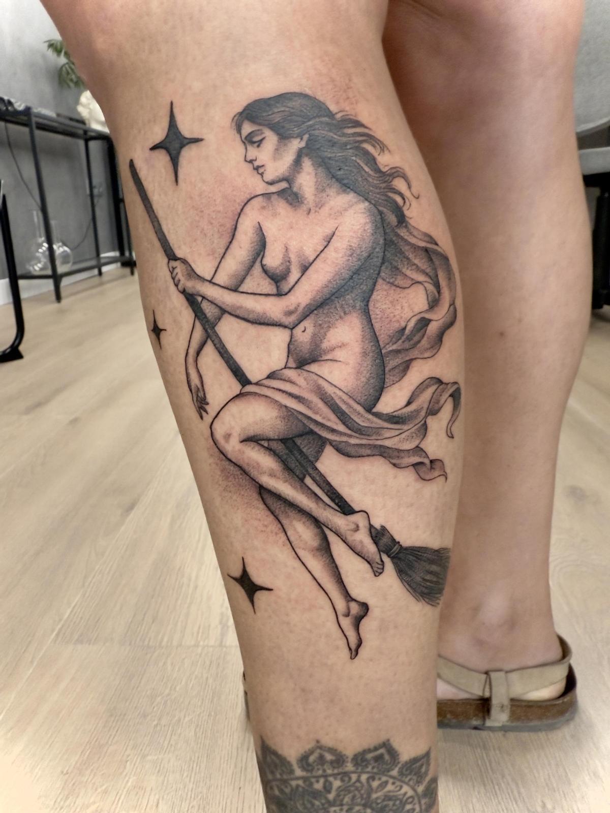 Una de las piezas realizadas por Carlos Jordán en el primer trimestre de vida de Tattoo Lab