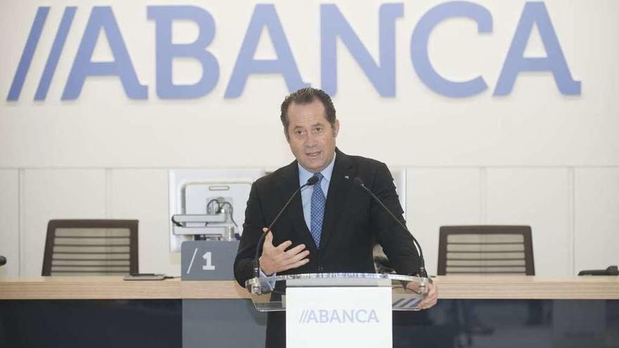 Juan Carlos Escotet, durante un acto de Abanca.