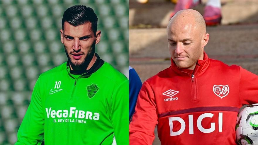 Rafa Mir, a la izquierda, e Isi Palazón, a la derecha.