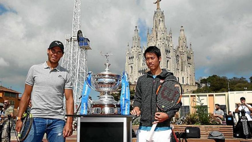 Nadal i Nishikori van donar el tret de sortida al Trofeu Comte de Godó