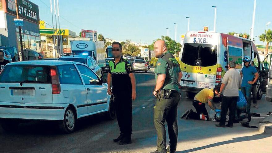 Entrada a Crevillent desde la N-340 donde se produjo un accidente mortal en mayo de 2017.