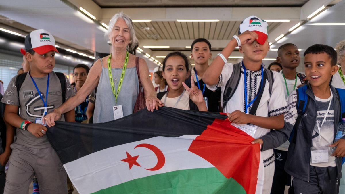 Así ha sido la llegada de los 30 niños saharauis a Palma.