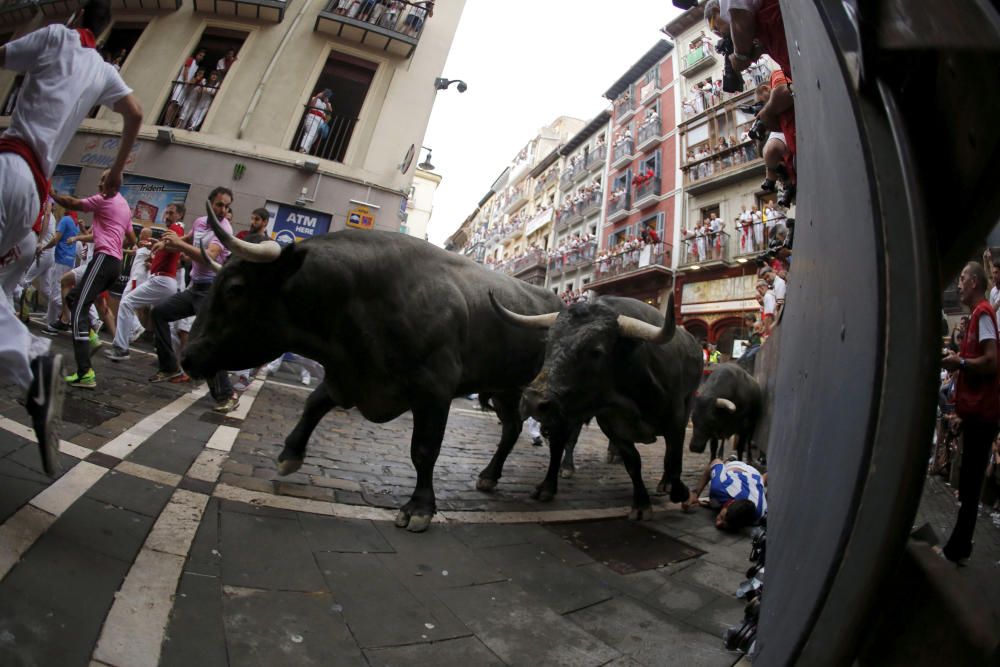 Segon "encierro" dels Sanfermines