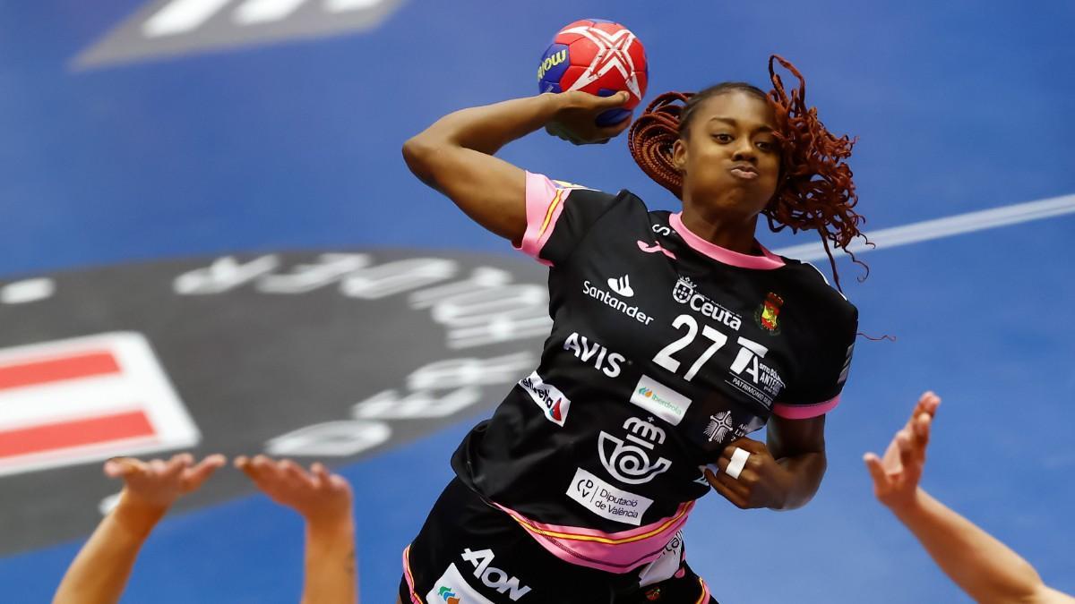 Danila So Delgado, durante un partido de la selección