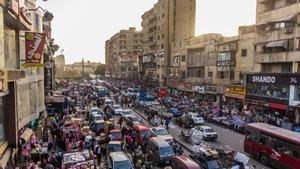 Tráfico en Egipto, en la ciudad de El Cairo.