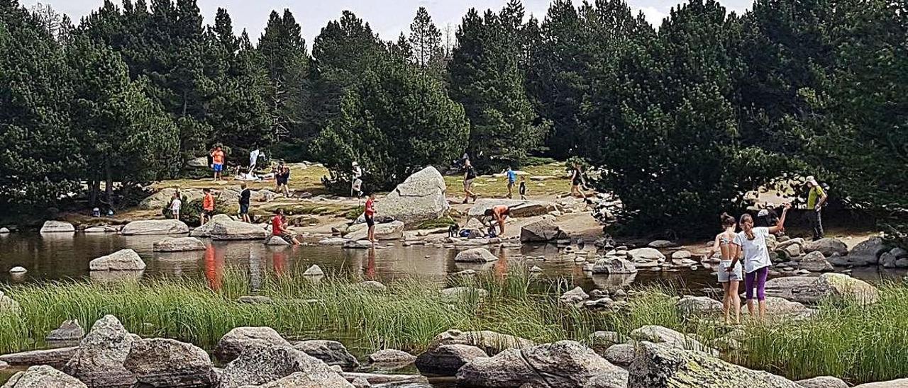 El llac de Malniu en una imatge d&#039;arxiu