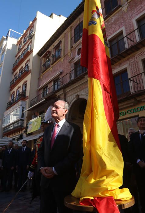 El alcalde Francisco de la Torre ha inaugurado la ceremonia "en un día especial", el 40 aniversario del texto constitucional