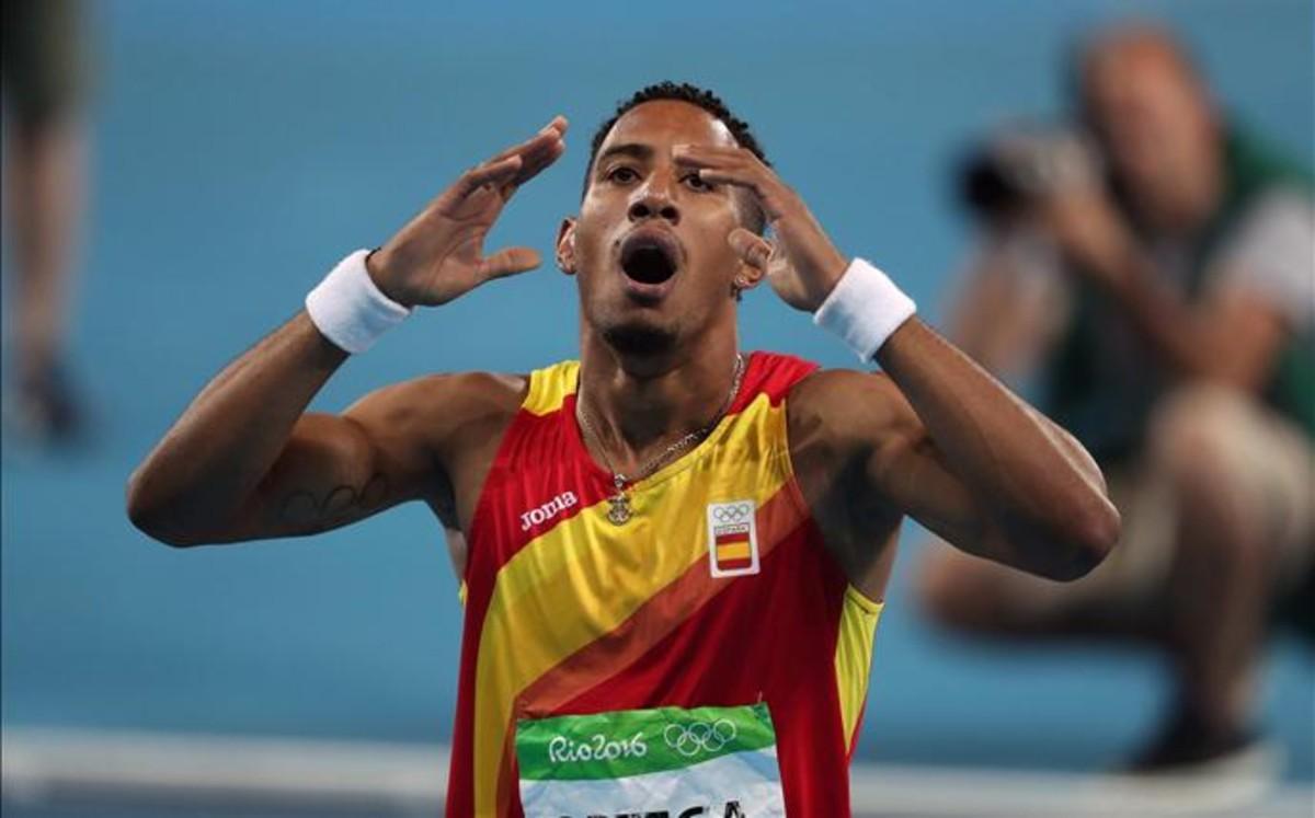 Orlando Ortega acabó segundo en la final de los 110 metros vallas