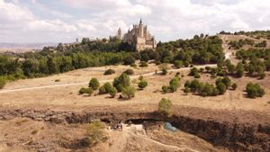 Vista de los yacimientos de Los Abrigos de Los Molinos y san Lázaro, muy cerca del Alcázar de Segovia.