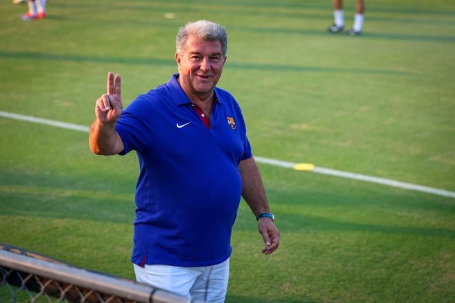 Así ha sido el entrenamiento del Barça en la Base Naval de la Marina de Annapolis para preparar el clásico