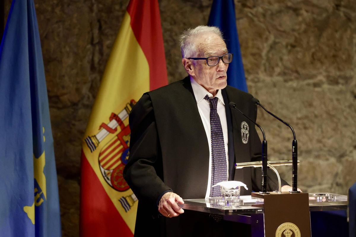 De Silva, durante su discruso.