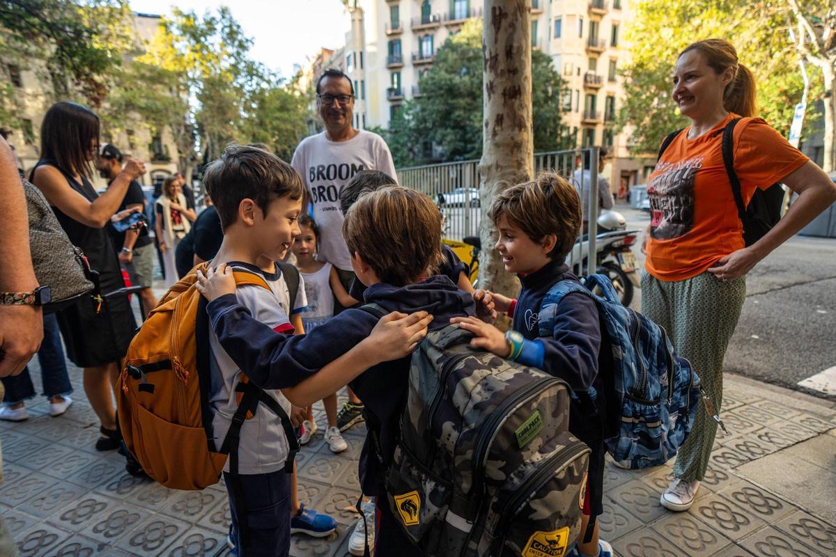 Vuelta al cole en la Escola Pia Sant Miquel de Barcelona