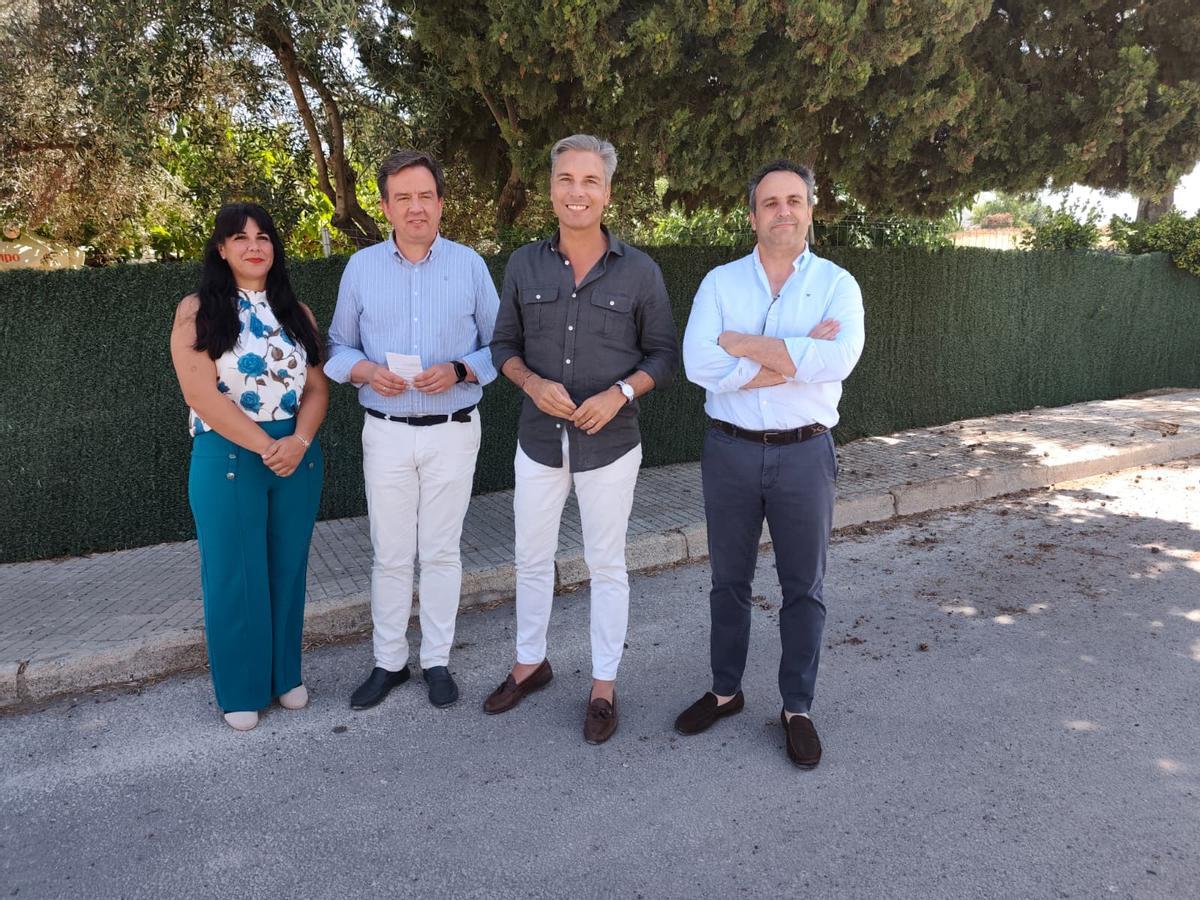 Carolina Cierto, Aurelio Fernández, Andrés Lorite y Javier Pineda.