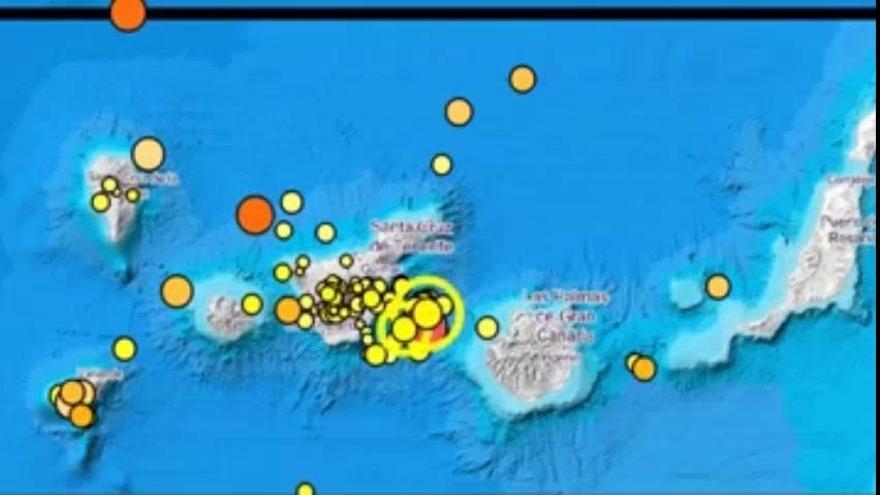 Un año de seismos en Canarias en menos de un minuto